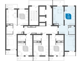 Продается 2-комнатная квартира ЖК Облака-2, блок секция 4-8, 56.4 м², 11489540 рублей