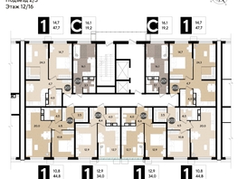 Продается 1-комнатная квартира ЖК DOGMA PARK (Догма парк), литера 18, 47.7  м², 7063321 рублей