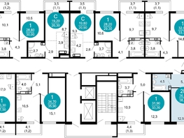 Продается 1-комнатная квартира ЖК Лестория, дом 6, 38.4 м², 17283840 рублей