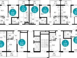 Продается 1-комнатная квартира ЖК Лестория, дом 6, 23.6 м², 11448360 рублей