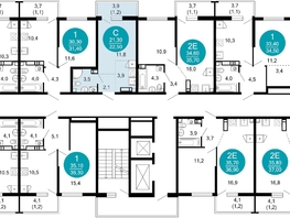 Продается 1-комнатная квартира ЖК Лестория, дом 2, 22.5  м², 12838500 рублей