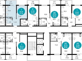 Продается 1-комнатная квартира ЖК Лестория, дом 2, 31.4  м², 16054820 рублей