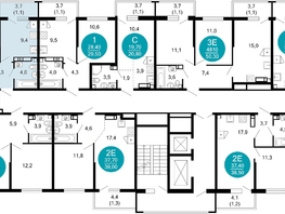 Продается 2-комнатная квартира ЖК Лестория, дом 3, 42.4 м², 21390800 рублей
