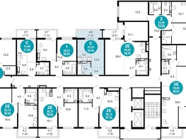 Продается 1-комнатная квартира ЖК Лестория, дом 5, 23.9  м², 11211490 рублей