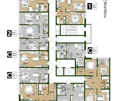 Продается 2-комнатная квартира ЖК DOGMA PARK (Догма парк), литера 22, 66.1  м², 8775965 рублей
