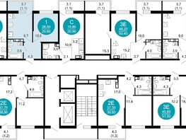 Продается 1-комнатная квартира ЖК Флора, 4 этап, 29.6 м², 11224320 рублей