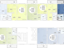 Продается 2-комнатная квартира ЖК Алексино, литера 5, 59.95 м², 9500000 рублей