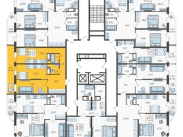Продается 2-комнатная квартира ЖК Зеленодар, литера 6, 61.4  м², 7496550 рублей