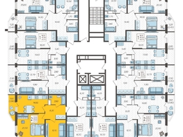 Продается 2-комнатная квартира ЖК Зеленодар, литера 6, 62.5 м², 7362800 рублей
