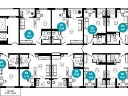 Продается 1-комнатная квартира АО Нескучный сад, корпус 1, 23.6 м², 26990720 рублей