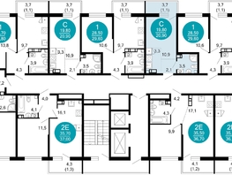 Продается 1-комнатная квартира ЖК Флора, 4 этап, 21.1  м&sup2;, 10911851 рублей