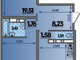 Продается 2-комнатная квартира ЖК Город у моря, литера 8, 67.09 м², 10170844 рублей
