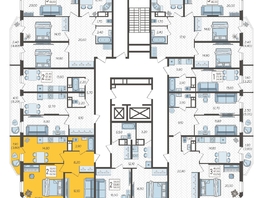 Продается 2-комнатная квартира ЖК Зеленодар, литера 6, 62.5  м², 7661600 рублей