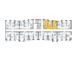 Продается 2-комнатная квартира ЖК Смородина, литера 12, 50.5  м², 6797300 рублей