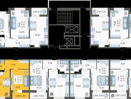 Продается 1-комнатная квартира ЖК Смородина, литера 18, 35.75 м², 5473325 рублей