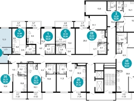 Продается 2-комнатная квартира ЖК Лестория, дом 5, 61.4 м², 22951320 рублей