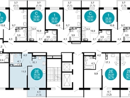 Продается 1-комнатная квартира ЖК Флора, 4 этап, 37 м², 12266800 рублей