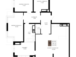 Продается 5-комнатная квартира ЖК Сердце, 122.85 м², 52211250 рублей