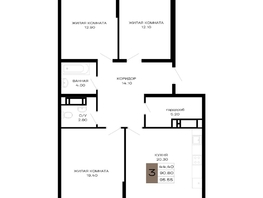 Продается 3-комнатная квартира ЖК Сердце, 95.55  м², 35353500 рублей