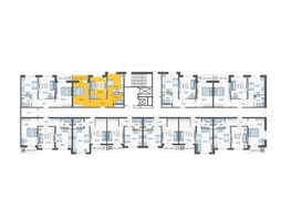Продается 2-комнатная квартира ЖК Смородина, литера 12, 50.5 м², 6868000 рублей
