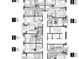 Продается 2-комнатная квартира ЖК Парк Победы 2, литера 6, 70.1 м², 9596690 рублей
