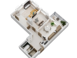 Продается 2-комнатная квартира ЖК Золотой Берег, литер 2, 58.55 м², 11487510 рублей