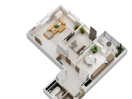 Продается 2-комнатная квартира ЖК Золотой Берег, литер 2, 65.84 м², 12799296 рублей
