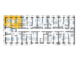 Продается 2-комнатная квартира ЖК Небо, литера 2, 64.3 м², 9259200 рублей