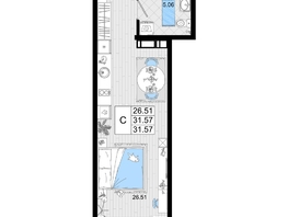 Продается Студия ЖК Резиденция морей, корпус В, 31.57  м², 8571255 рублей