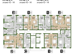 Продается 1-комнатная квартира ЖК DOGMA PARK (Догма парк), литера 2, 47.2  м², 7788001 рублей