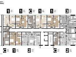 Продается 1-комнатная квартира ЖК DOGMA PARK (Догма парк), литера 17, 36.6  м², 6675840 рублей