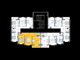 Продается 2-комнатная квартира ЖК Смородина, литера 19, 57.78  м², 7182054 рублей