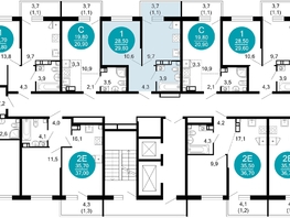 Продается 1-комнатная квартира ЖК Флора, 4 этап, 29.6  м², 11693300 рублей