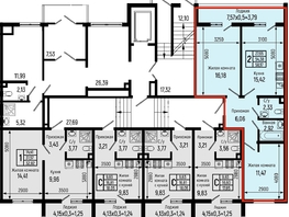 Продается 2-комнатная квартира ЖК Botanica Hills (Ботаника Хилс), лит 2, 58.17 м², 15476000 рублей