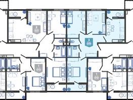 Продается 3-комнатная квартира ЖК Облака-3, дом 1, 68.5  м², 10844920 рублей