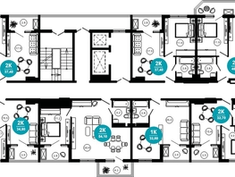 Продается 2-комнатная квартира АО Нескучный сад, корпус 1, 33.3 м², 34218450 рублей
