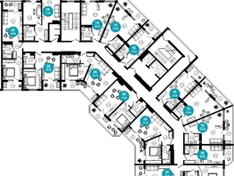Продается 2-комнатная квартира АО Нескучный сад, корпус 1, 44.8  м², 52257840 рублей