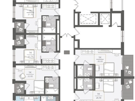 Продается 3-комнатная квартира ЖК Нескучный сад, корпус 2, 60.7  м², 71520360 рублей
