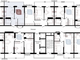 Продается 1-комнатная квартира ЖК Отражение, 2 очередь литера 4, 39.5 м², 5511650 рублей