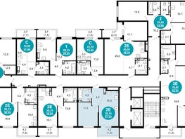 Продается 1-комнатная квартира ЖК Лестория, дом 5, 37.4  м², 16287700 рублей