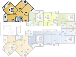 Продается 3-комнатная квартира ЖК Парк у дома, литера 8.2, 86 м², 14121200 рублей