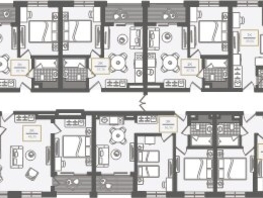 Продается 3-комнатная квартира АО Нескучный сад, корпус 1, 64.3  м², 70297390 рублей