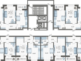 Продается 2-комнатная квартира ЖК Смородина, литера 14, 49.86 м², 6830820 рублей
