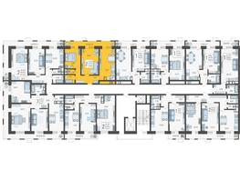 Продается 2-комнатная квартира ЖК Небо, литера 5, 59.6 м², 9819390 рублей