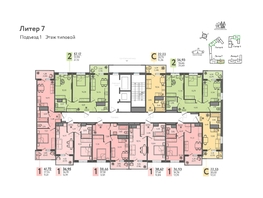 Продается 1-комнатная квартира ЖК Теплые края, литер 7, 38.62  м², 5020600 рублей
