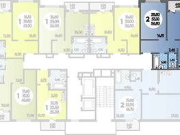Продается 2-комнатная квартира ЖК Парк у дома, литера 8.3, 56.8  м², 11951039 рублей