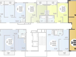 Продается 3-комнатная квартира ЖК Парк у дома, литера 8.3, 87.6  м², 13306440 рублей