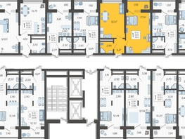 Продается 1-комнатная квартира ЖК Кислород, корпус 10, 38.14  м², 15675540 рублей