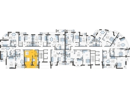 Продается 1-комнатная квартира ЖК Зеленодар, литера 5а, 50.8  м², 6274400 рублей