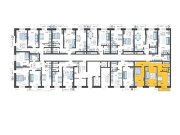 Продается 2-комнатная квартира ЖК Небо, литера 2, 64.5  м², 9303840 рублей
